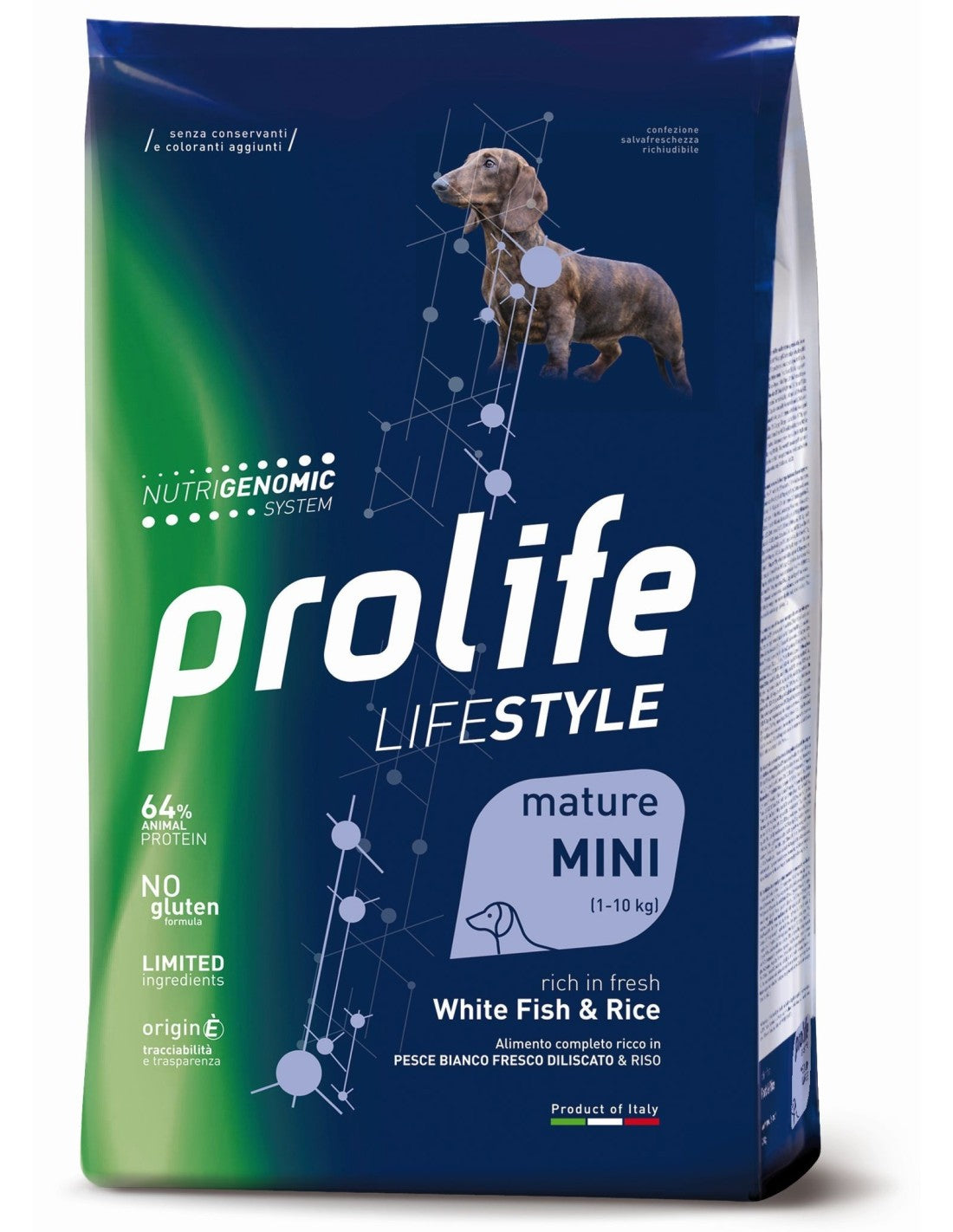 Prolife Cane Mature White Fish & Rice Mini  2 kg Prolife Cane Mature White Fish & Rice Mini  2 kg